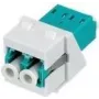 Módulo Keystone Rutenbeck KMK-LC-D OM3 aqua — inserção de fibra LC duplex, multimodo OM3