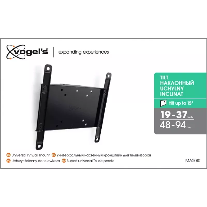 Suporte de parede Vogel's MA2010-A1 inclinável para TVs de 26–40 polegadas, peso máx. 30 kg, preto