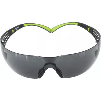 Óculos de segurança 3M SecureFit 400 — armação preta, lentes verde fumado, proteção UV, antiembaciamento
