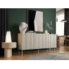 Cómoda cama meble ISLA 1505x400x750 mm, cashmere mate, aglomerado