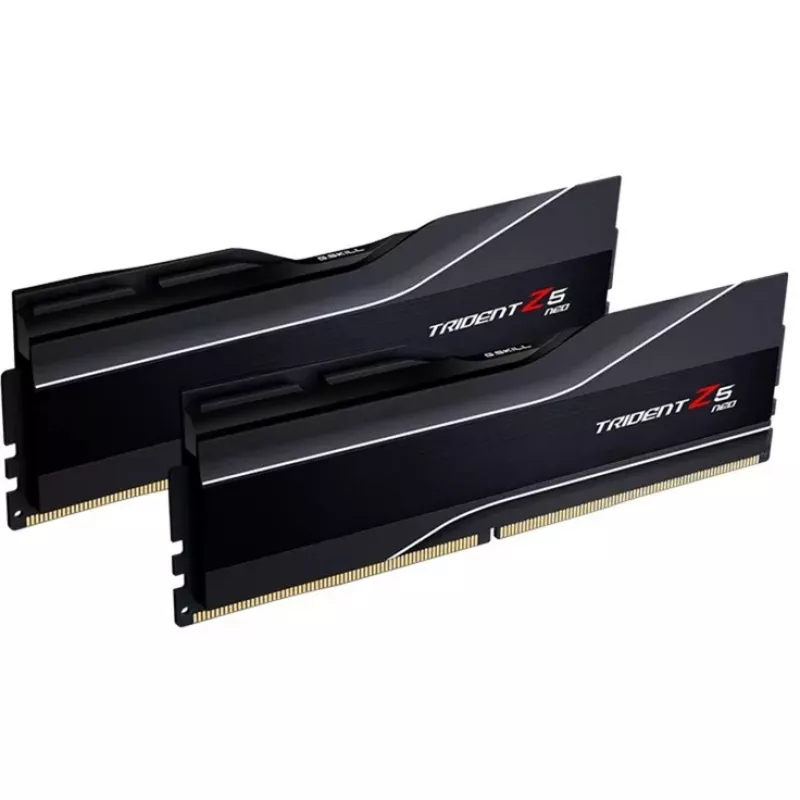DIMM 64 GB DDR5-6000 (2x 32 GB) Dual-Kit, memória RAM preta, F5-6000J3238G32GX2-TZ5N, Trident Z5 NEO, AMD EXPO