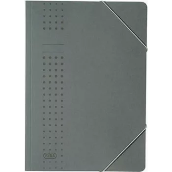 ELBA pasta chic com elástico em cartão, A4, antracite (33470 AZ) (33470 AZ)