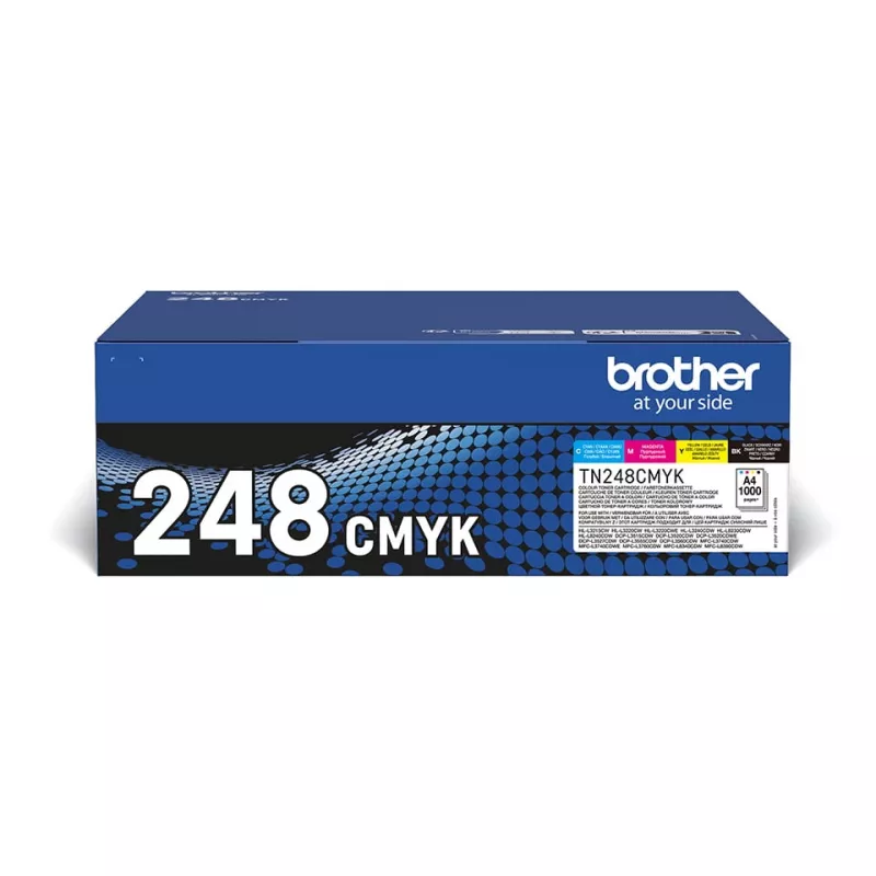 Cartucho de toner Brother TN-248VAL 4 unidades original preto, ciano, magenta, amarelo