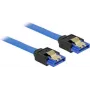 Cabo SATA DeLOCK 84980 0,7 m SATA 7 pinos preto azul