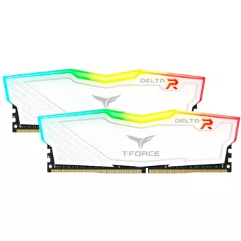 DIMM 16 GB DDR4-3200 (2x 8 GB) Dual-Kit, memória branca, TF4D416G3200HC16FDC01, Delta RGB, INTEL XMP