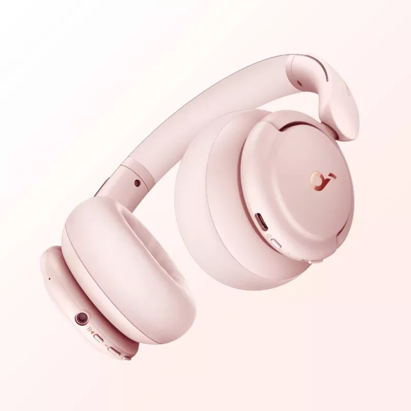 Auscultadores Soundcore by Anker Life Q30 Hybrid com cancelamento ativo de ruído, vários modos, som Hi-Res, 40 horas de reprodução, chamadas nítidas, carregamento rápido