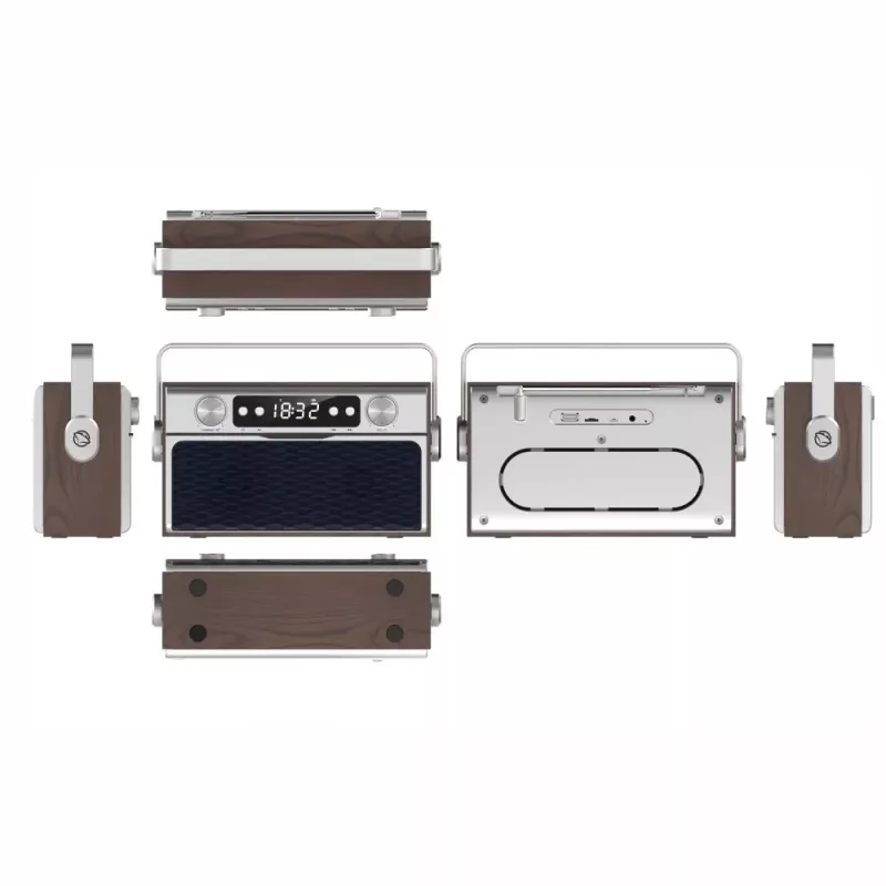 Rádio portátil MANTA RDI917PRO com Bluetooth e reprodução USB