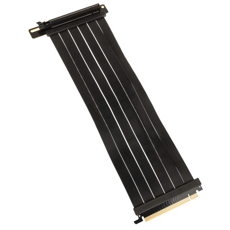 Cabo riser Kolink PCI Express 5.0 x16 para x16, 90 graus, preto – 30 cm