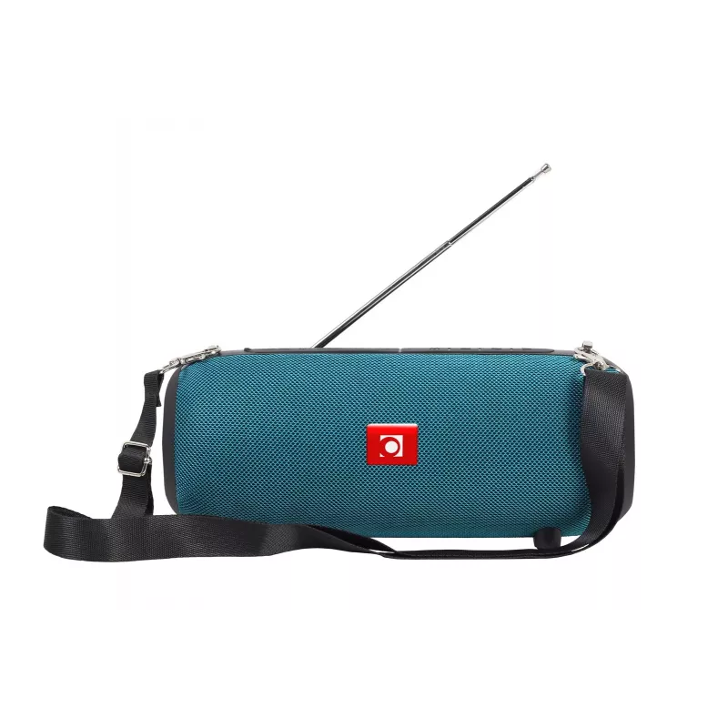 Altifalante estéreo portátil GEMBIRD SPK-BT-17-G — Bluetooth 5.1, 5 W RMS, 1200 mAh, MicroSD, FM, AUX
