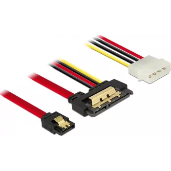 Cabo SATA DeLOCK 85230 0,3 m SATA 7 pinos + Molex 4 pinos