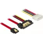 Cabo SATA DeLOCK 85230 0,3 m SATA 7 pinos + Molex 4 pinos