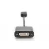 Cabo adaptador DisplayPort Assmann, DP - DVI (24+5) M/F, 0,15 m com bloqueio, compatível com DP 1.1, UL, azul, sem blindagem, 32AWG (AK-340409-001-S)