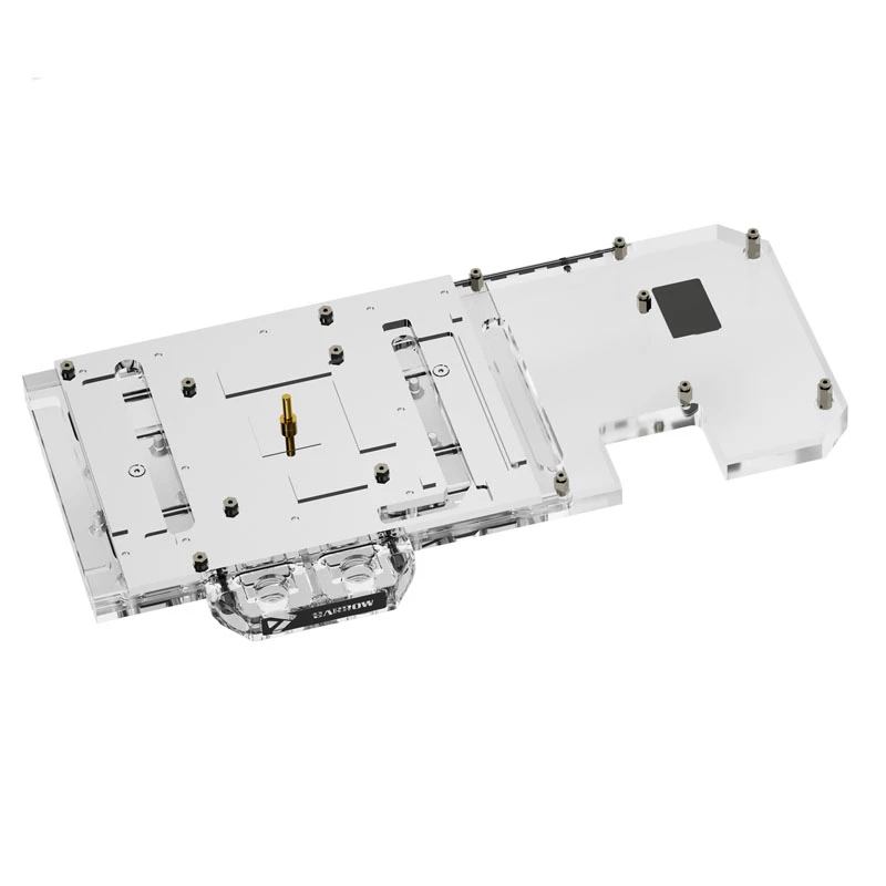 Bloco de água para GPU Barrow LRC2.0 para ASUS STRIX 3070 — cobertura total, acrílico