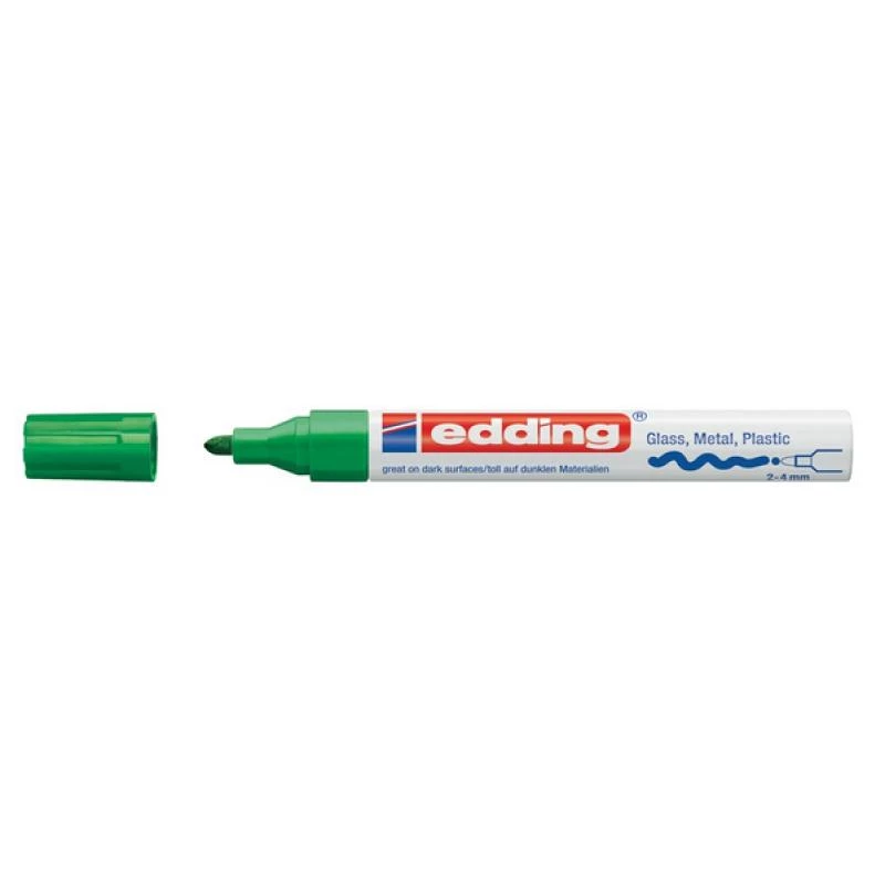 Marcador Edding 750 verde
