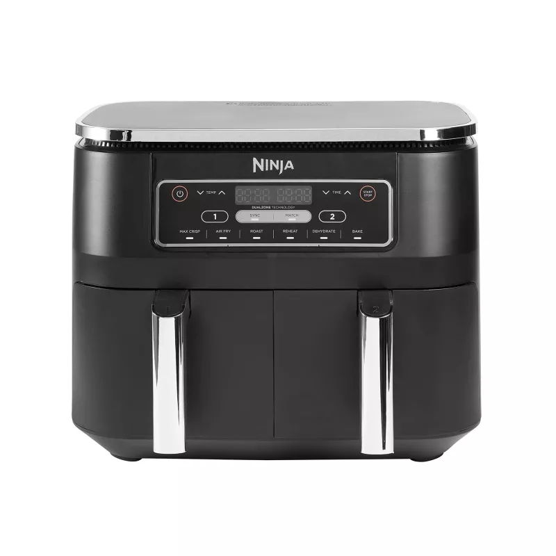 Ninja AF300 Fritadeira de ar quente dupla 7,6 L autónoma 1690 W preta