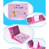 Conjunto de arte Extralink 208 peças — conjunto de pintura com pincéis, tintas, canetas