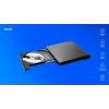 SAVIO AK-59 Gravador externo fino de CD/DVD R/RW - USB-C/USB-A, preto
