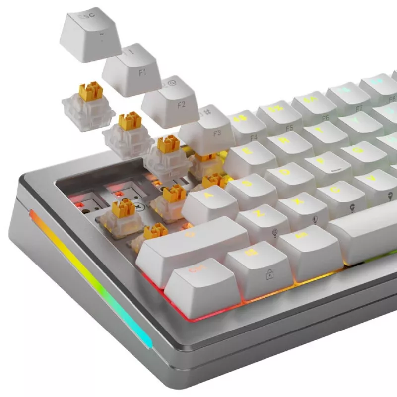 Switches mecânicos para teclado GLORIOUS Panda HE Silent, compatível com efeito Hall, haste MX, 45g pré-lubrificados, 36 unidades