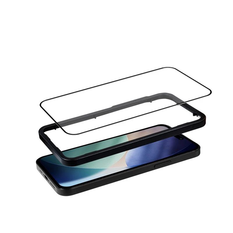 Moldura de montagem para proteção de ecrã em vidro temperado – Crong – para iPhone 17 Pro