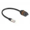 Cabo de rede DeLOCK 88146 RJ45 para RJ45 Cat.6A 0,25 m preto