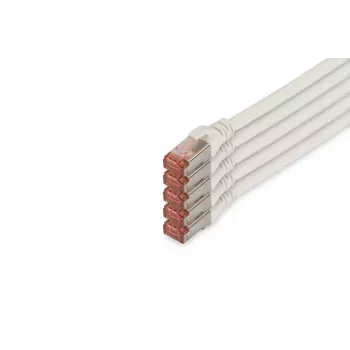 Cabo de rede Digitus CAT 6 S/FTP RJ-45 10m branco
