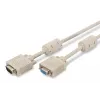 Cabo de extensão VGA para monitor DIGITUS AK-310203-030-E — 3 m, VGA (D-Sub) para VGA (D-Sub), 3Koax+7 condutores, bege