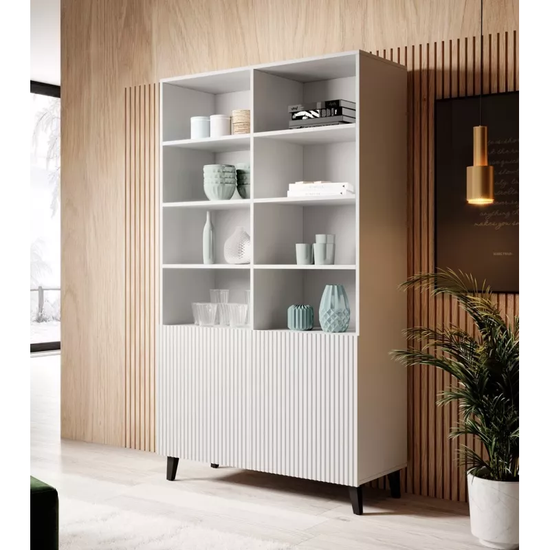 Estante PAFOS 100x40x176,5 cm branco mate