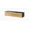 Conjunto de armários de sala Cama VIGO 9 preto/carvalho wotan