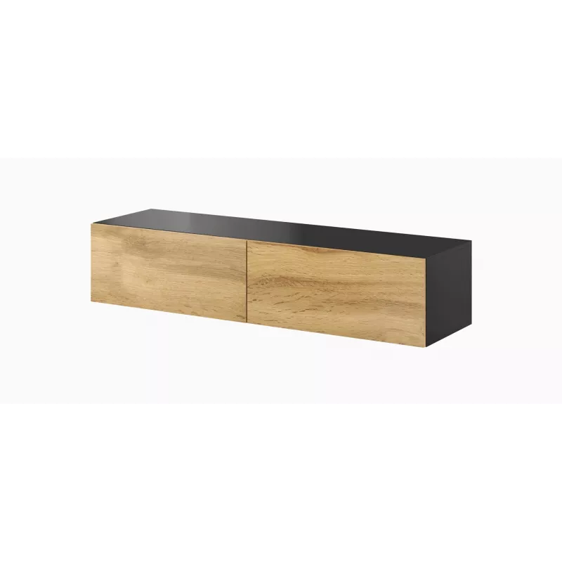 Conjunto de armários de sala Cama VIGO 9 preto/carvalho wotan