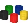 MEDIARANGE MRCS302 - abraçadeiras com fecho de velcro - nylon - preto - azul - verde - vermelho - amarelo - 21,5 cm - 16 mm - 5 unid.