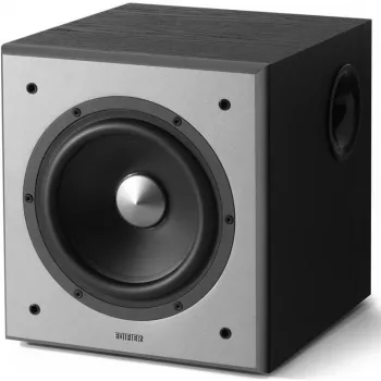 Subwoofer ativo Edifier T5, entrada/saída estéreo RCA, preto, 70 W (embalagem ligeiramente danificada)