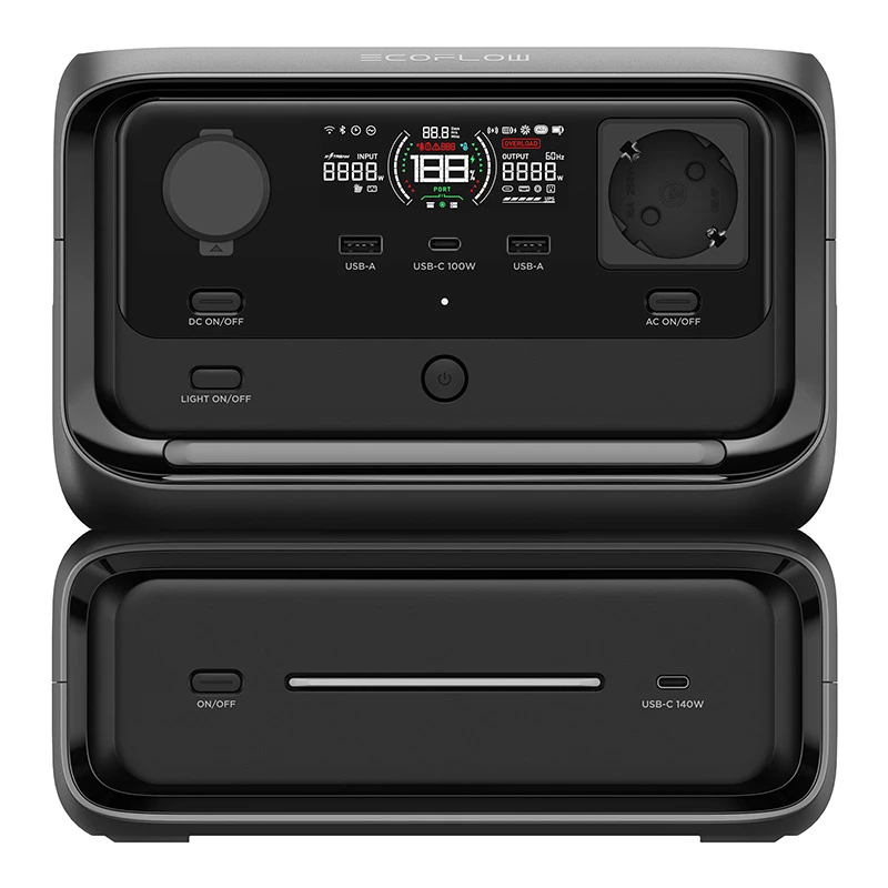 Estação de energia portátil EcoFlow River 3 Max, 572Wh
