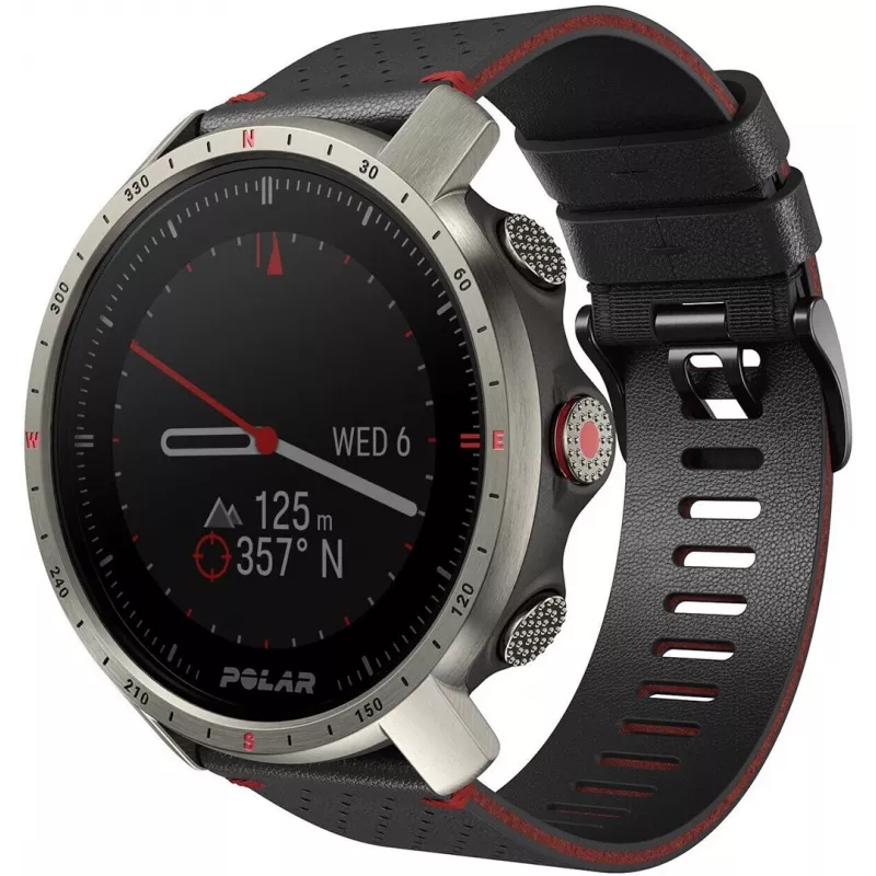 Polar Grit X Pro Titan 90085777 smartwatch desportivo, tamanho da bracelete M/L, GPS, vidro de safira, 346 mAh
