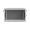 Armário rack 19 polegadas 6U 600x600 cinzento perfurado