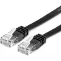 Value 21.99.0960 cabo de rede RJ45, cabo patch CAT 6 U/UTP 0,50 m preto 1 unid.