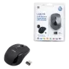 Rato LogiLink ótico sem fios 2,4 GHz mini - rato - ótico - 3 botões - sem fios - 2,4 GHz - recetor sem fios (USB) - preto (ID0031)