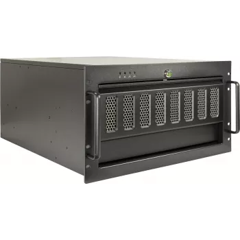 Caixa rackmount 19 polegadas INTER-TECH IPC 6U-6606 — chassis 6U para equipamento de rede profissional