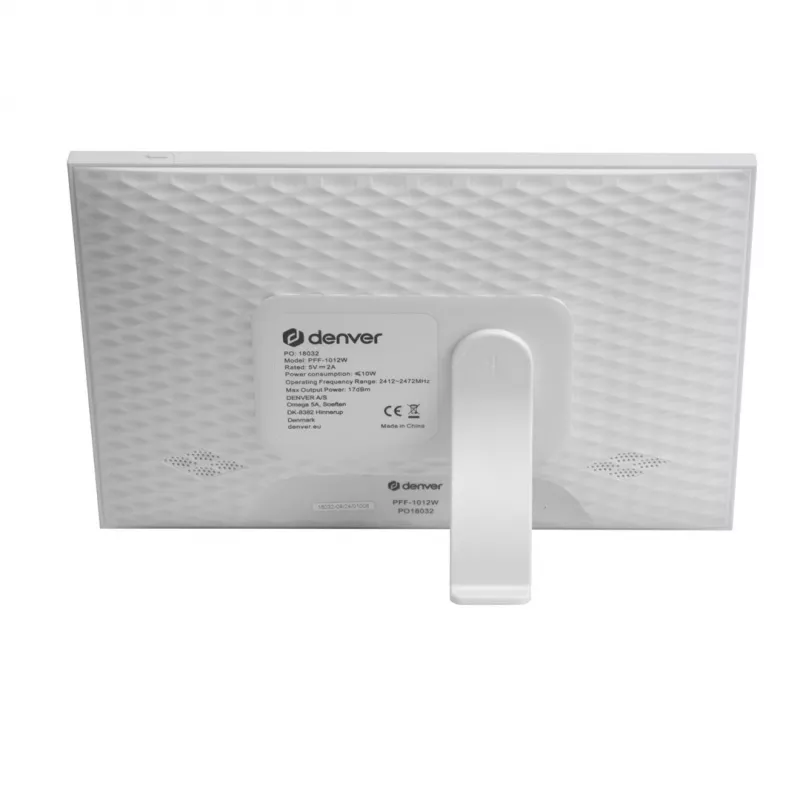 Denver PFF-1012 moldura digital branco 25,6 cm (10.1) ecrã tátil Wi-Fi