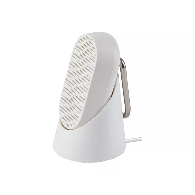Lexon LA124MW Mino T coluna à prova de água com suporte e mosquetão, branco mate