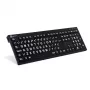 LogicKeyboard XL-Print White on Black FR (PC/Nero)