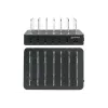 Estação de carregamento Manhattan, 6x portas USB-A, saídas: 6x 2,4 A, Smart IC, luzes indicadoras LED, preto, três anos de garantia