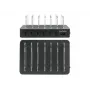 Estação de carregamento Manhattan, 6x portas USB-A, saídas: 6x 2,4 A, Smart IC, luzes indicadoras LED, preto, três anos de garantia