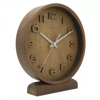 Relógio de parede NeXtime 5192gs Wood Wood Small, 22x20 cm, madeira, cinzento