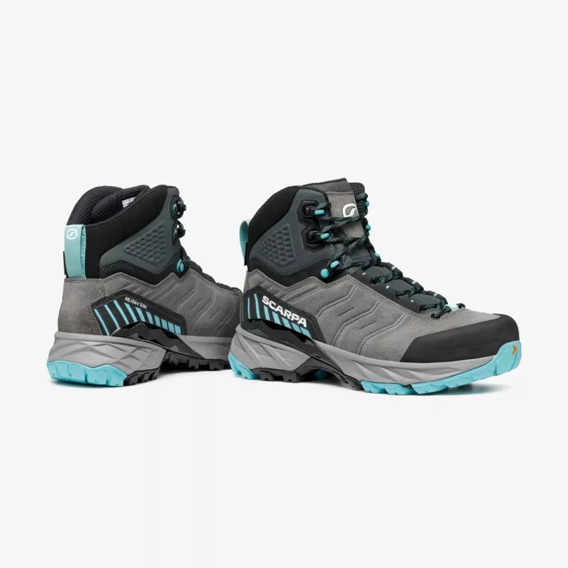 Scarpa Rush TRK GTX Woman sapatos de caminhada para senhora, tamanho 38, Midgray/Aqua