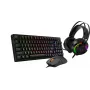 Conjunto gaming Yenkee YGS 03 ECLIPSE 3-em-1 (teclado, rato, headset)