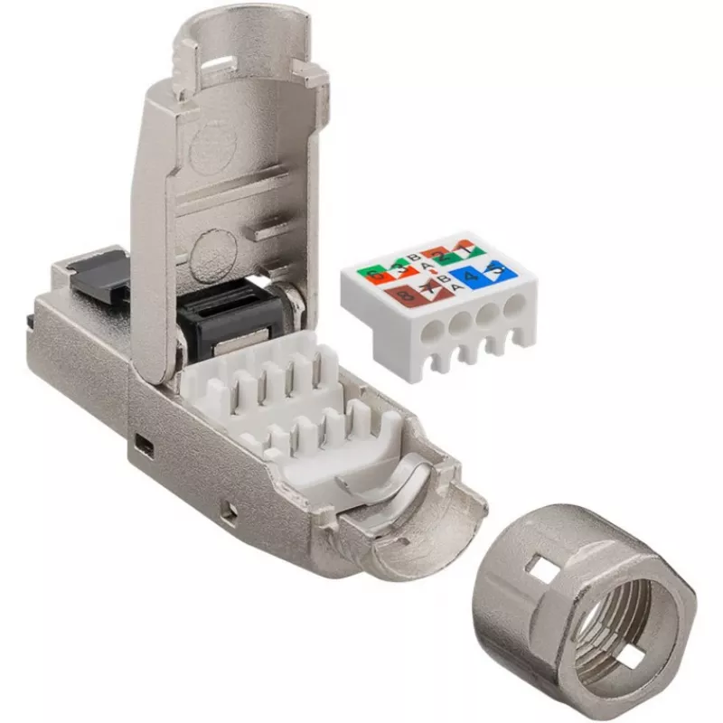 Goobay ficha RJ45 Cat 8.1 STP blindada, montável no local (61130)