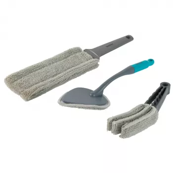 Conjunto de espanadores Beldray LA029401FEU7 3 peças, microfibras e ferramentas de limpeza sem produtos químicos