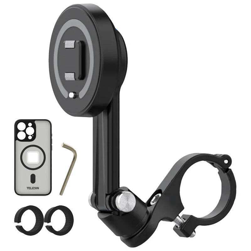 Suporte para volante Telesin P3-MPH-02 para iPhone 15 Pro Max — suporte compacto ajustável para automóvel
