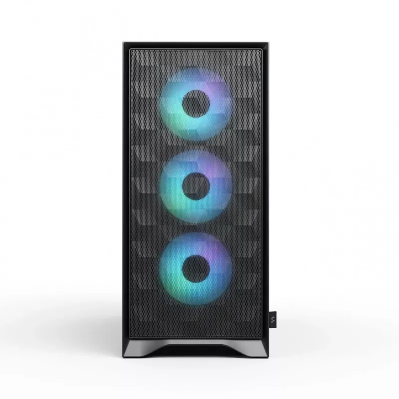 Caixa de PC Fractal Design Pop 2 Air preto TG RGB Midi Tower – ATX/Micro-ATX/Mini-ITX, 3x120mm à frente, 1x120mm atrás, baías de 2,5