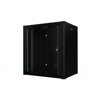Rack de montagem na parede 19 polegadas 12U Pro 600 x 450 x 645mm - preto